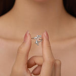 Sterling Silver Scuba Diver and Manta Ray Adjustable Ring