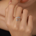 Sterling Silver Scuba Diver and Whale Shark Open Ring