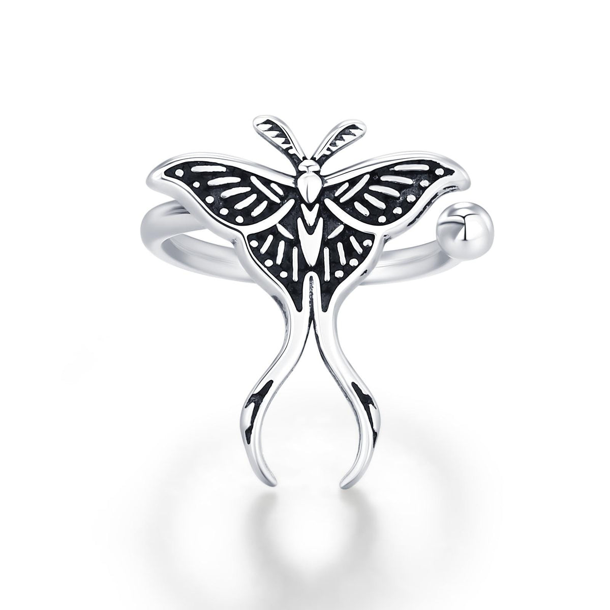 Sterling Silver Luna Moth Ear Cuff