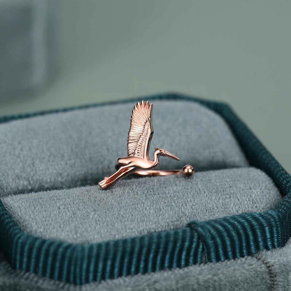 Sterling Silver Crane Ear Cuff