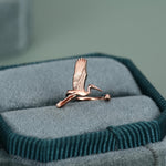 Sterling Silver Crane Ear Cuff
