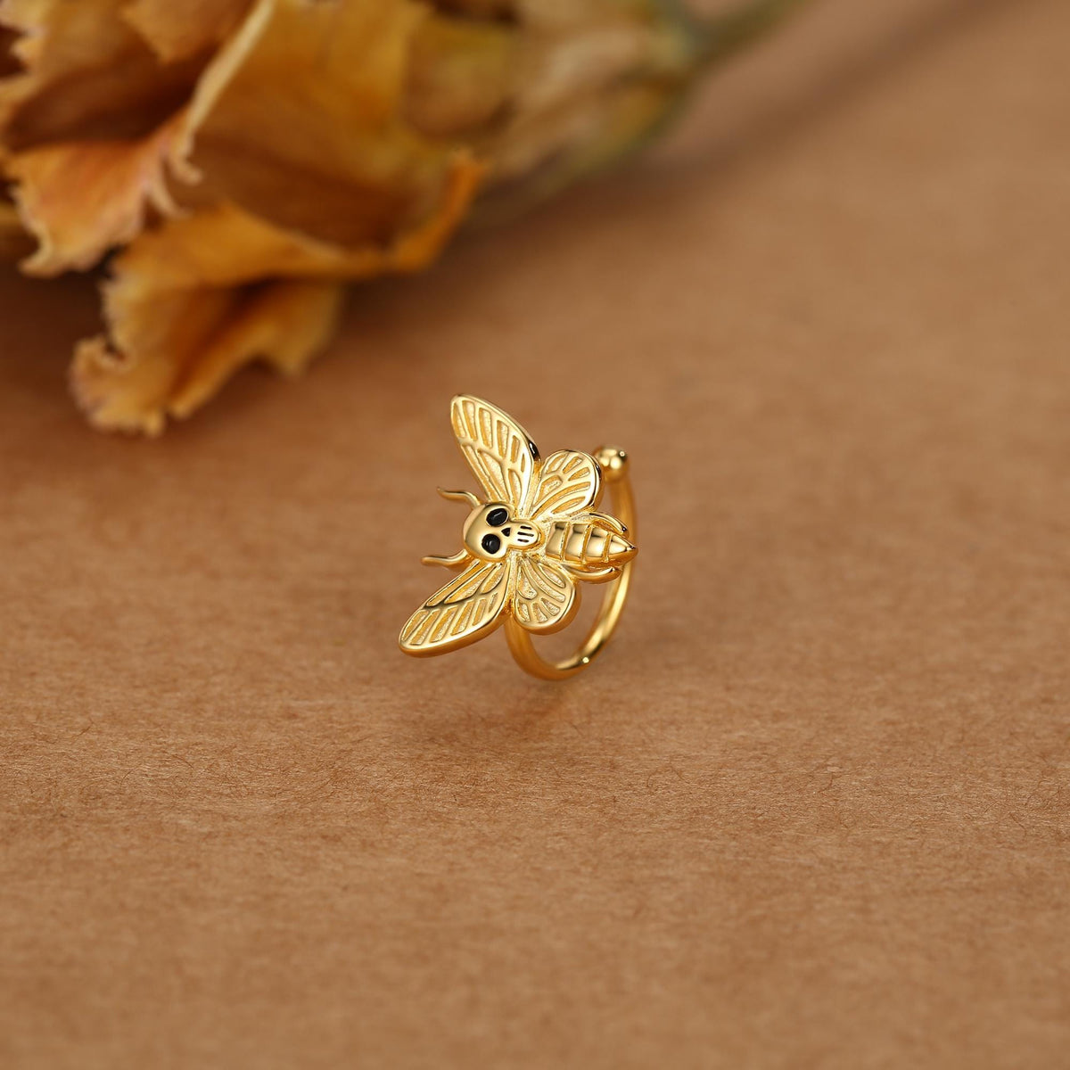 Sterling Silver Death's-head Hawkmoth Ear Cuff
