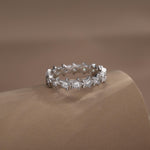 Sterling Silver Star Eternity Ring
