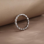 Sterling Silver Star Eternity Ring