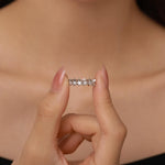 Sterling Silver Star Eternity Ring