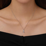 Sterling Silver Flying Heron/Crane Bird Necklace