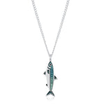 Sterling Silver Sardine Fish Necklace