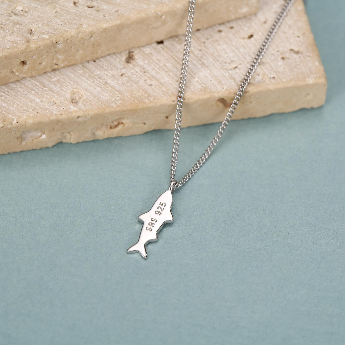 Sterling Silver Sardine Fish Necklace