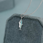 Sterling Silver Sardine Fish Necklace