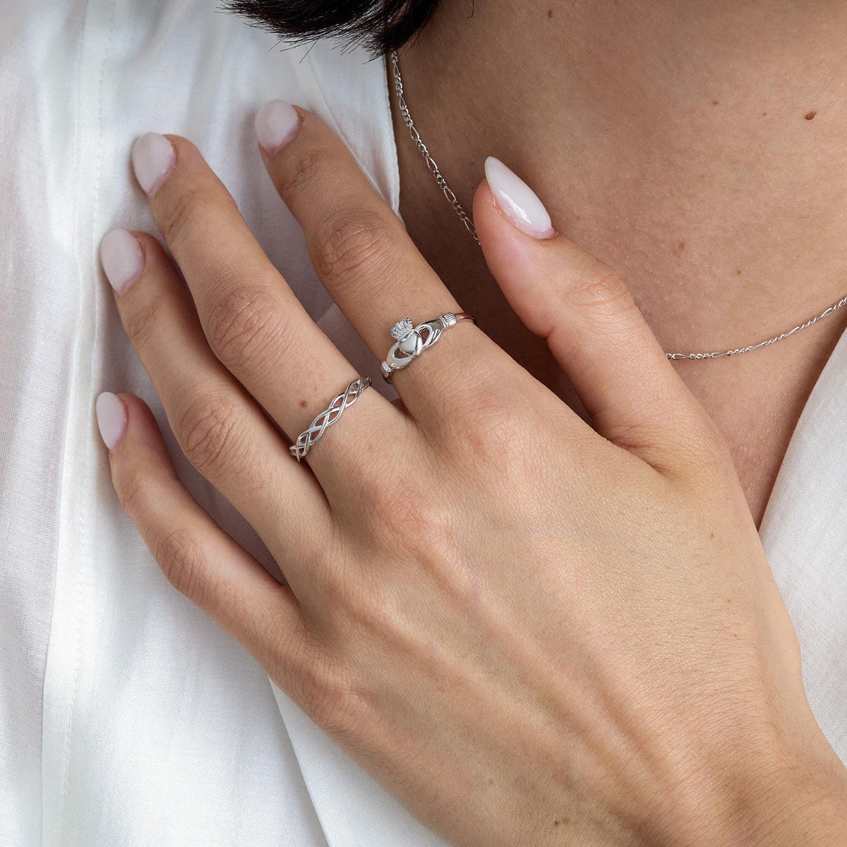 Skinny Celtic Knot Stacking Ring