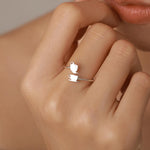 Sterling Silver Teapot and Teacup Adjustable Ring