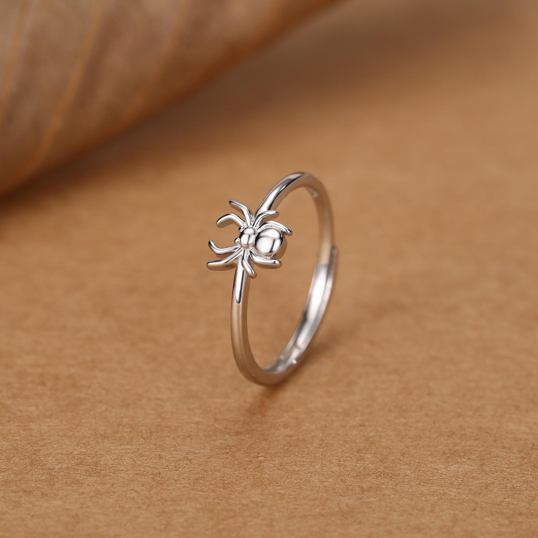 Sterling Silver Tiny Spider Ring