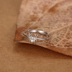 Sterling Silver Tiny Spider Ring
