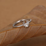 Sterling Silver Tiny Spider Ring