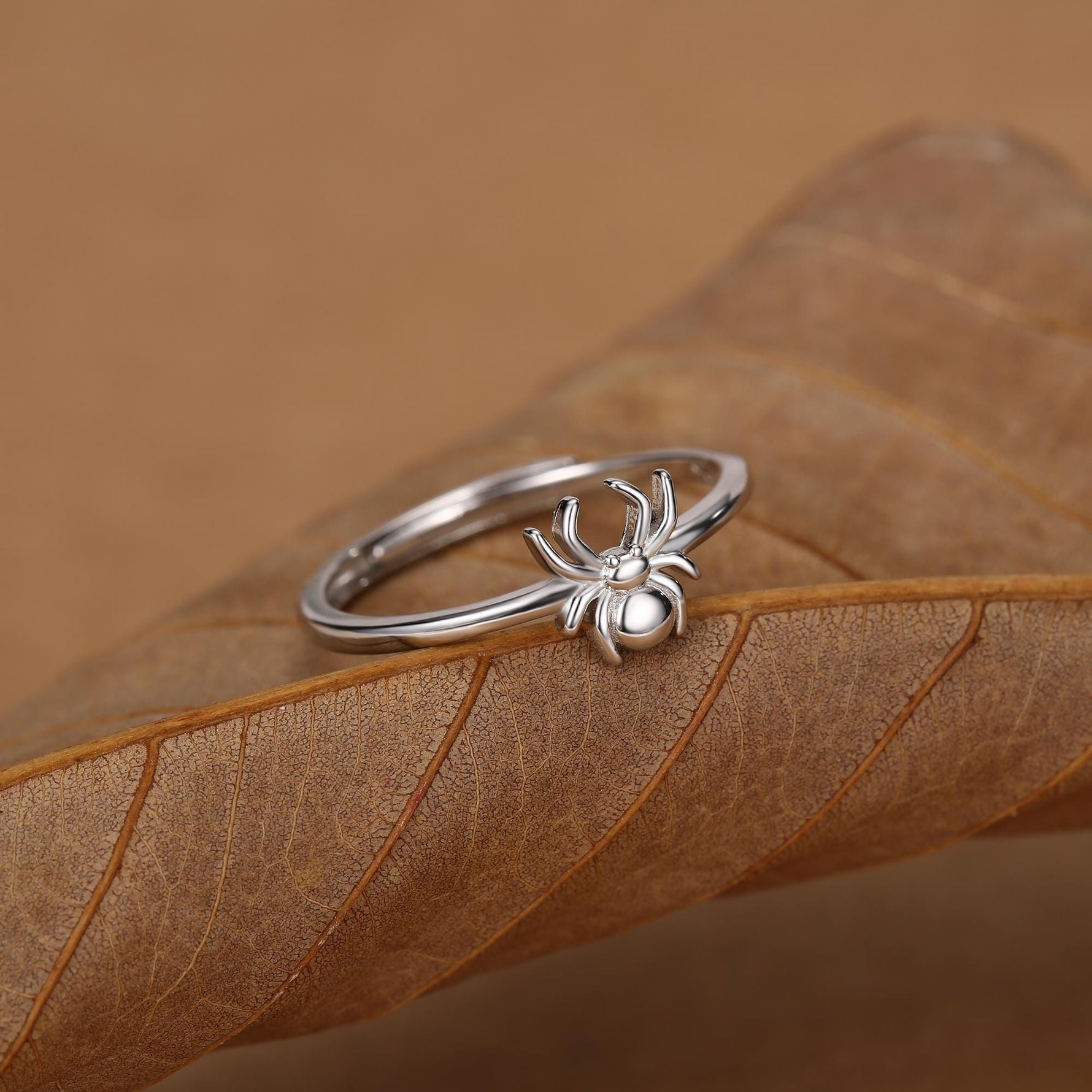 Sterling Silver Tiny Spider Ring