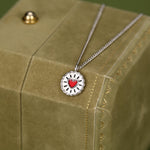 Sterling Silver Jam Biscuit Pendant Necklace