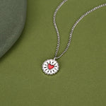 Sterling Silver Jam Biscuit Pendant Necklace