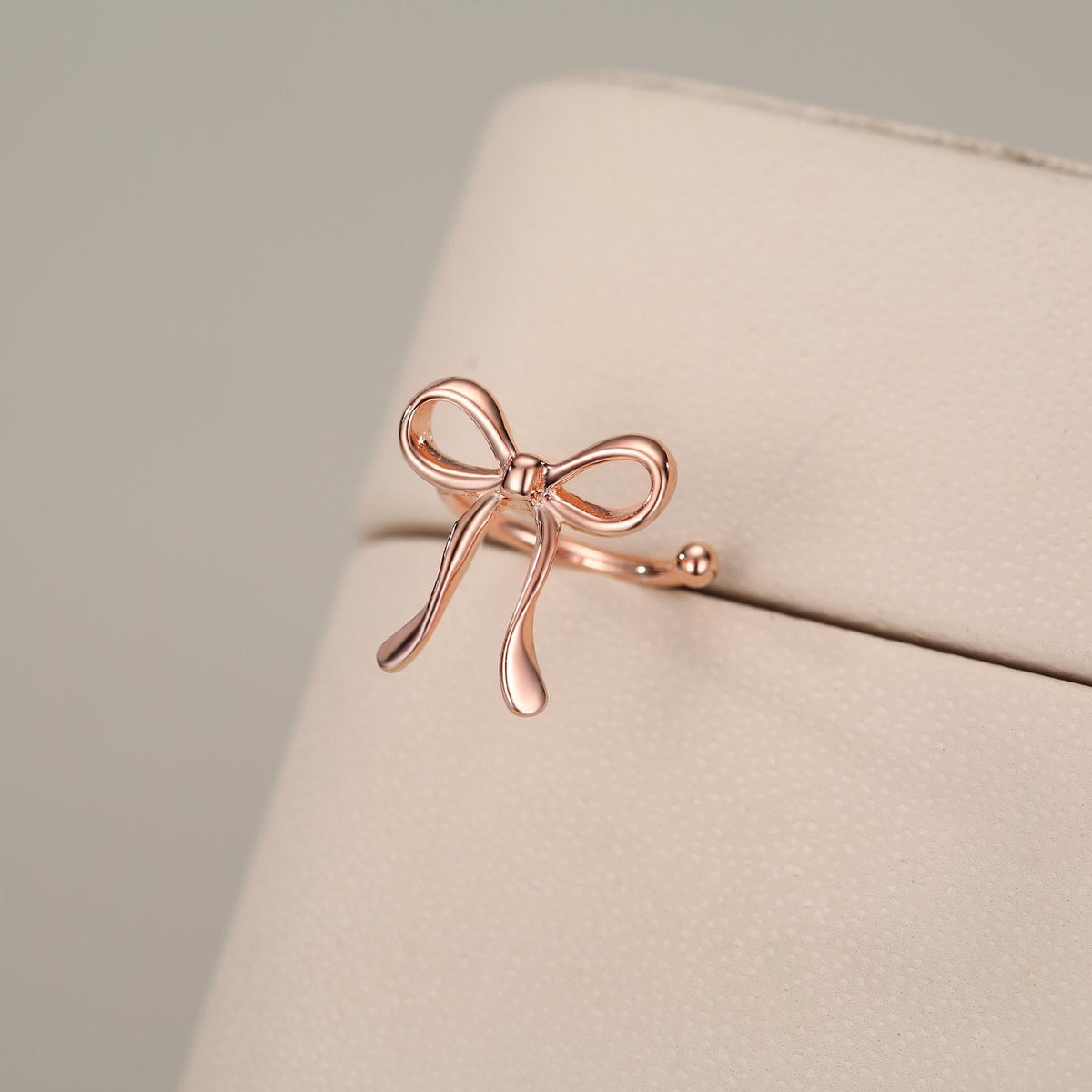 Sterling Silver Ribbon Bow Open Hoops