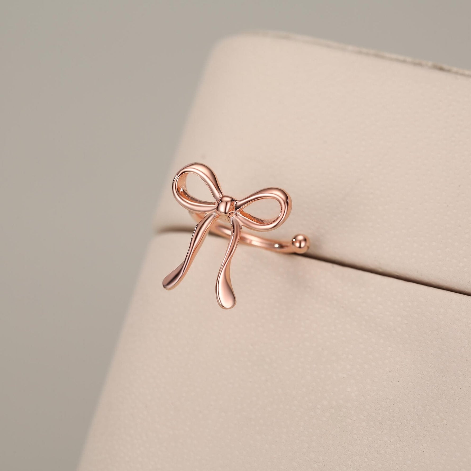 Sterling Silver Ribbon Bow Open Hoops