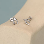 Sterling Silver Wishbone 16G Flat Back Labret Earring