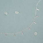 Sterling Silver Diamond Charm Dangle Choker Necklace