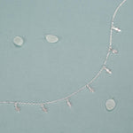 Sterling Silver Diamond Charm Dangle Choker Necklace