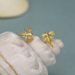 Sterling Silver Blue Dragon Sea Slug Stud Earrings