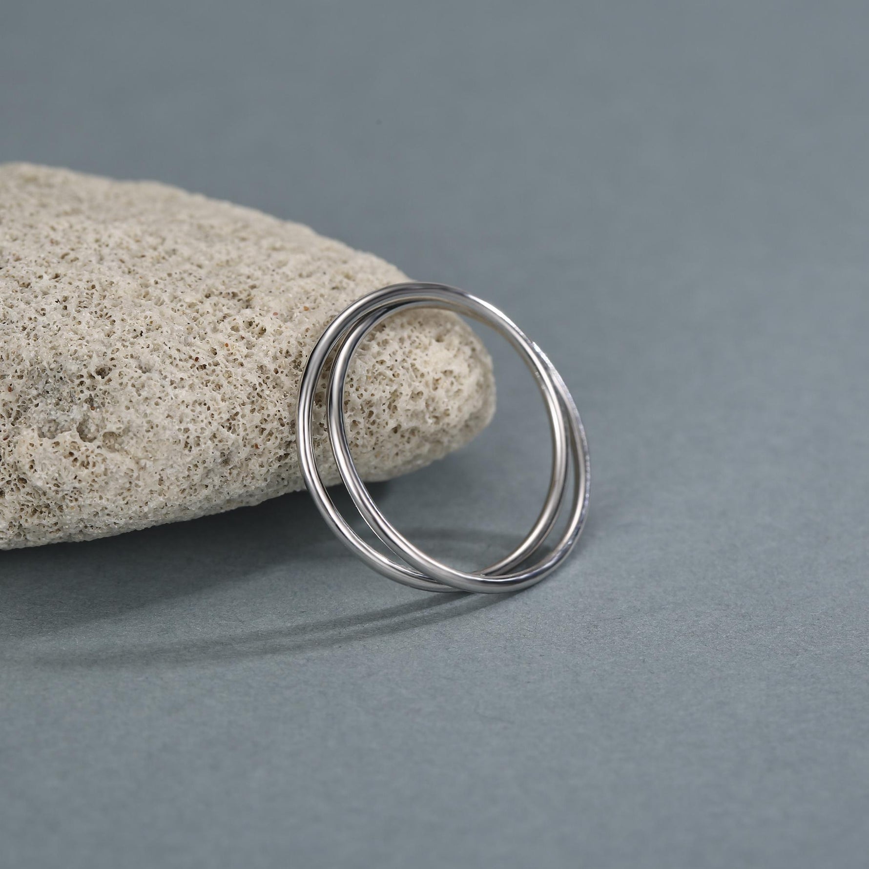 Sterling Silver Interlocking Ring