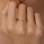 Sterling Silver Interlocking Ring