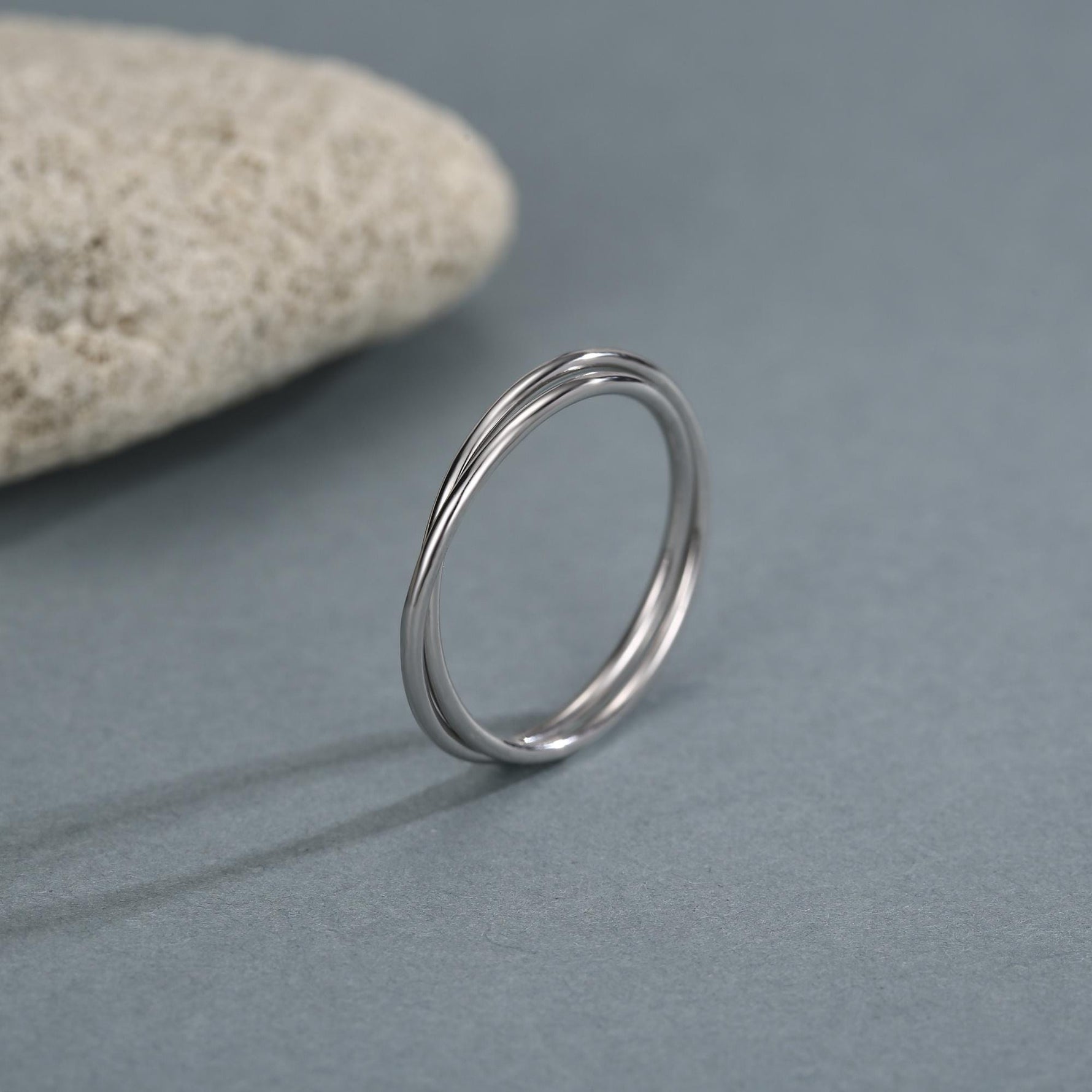 Sterling Silver Interlocking Ring