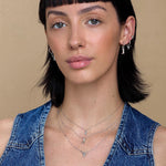Tiny Bull Skull Huggie Hoop Earrings in Sterling Silver, Bull Skull Earrings, Animal Skull Dangle Hoops, Animal Earrings