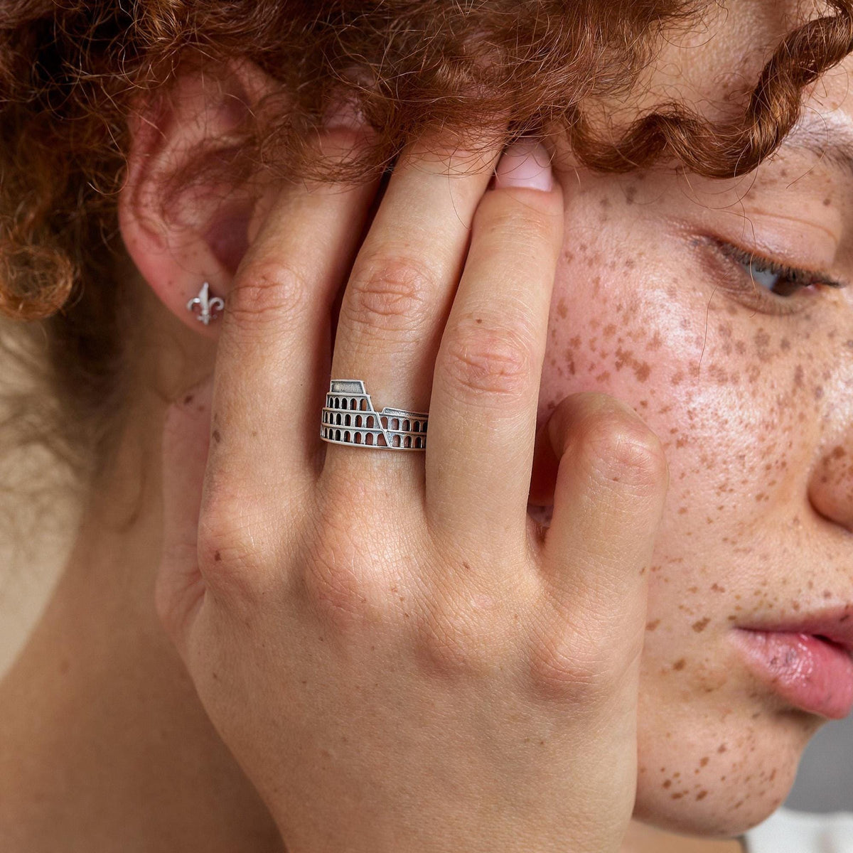 Colosseum Inspired Statement Ring
