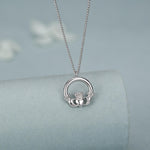 Sterling Silver Claddagh Pendant Necklace