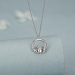 Sterling Silver Claddagh Pendant Necklace
