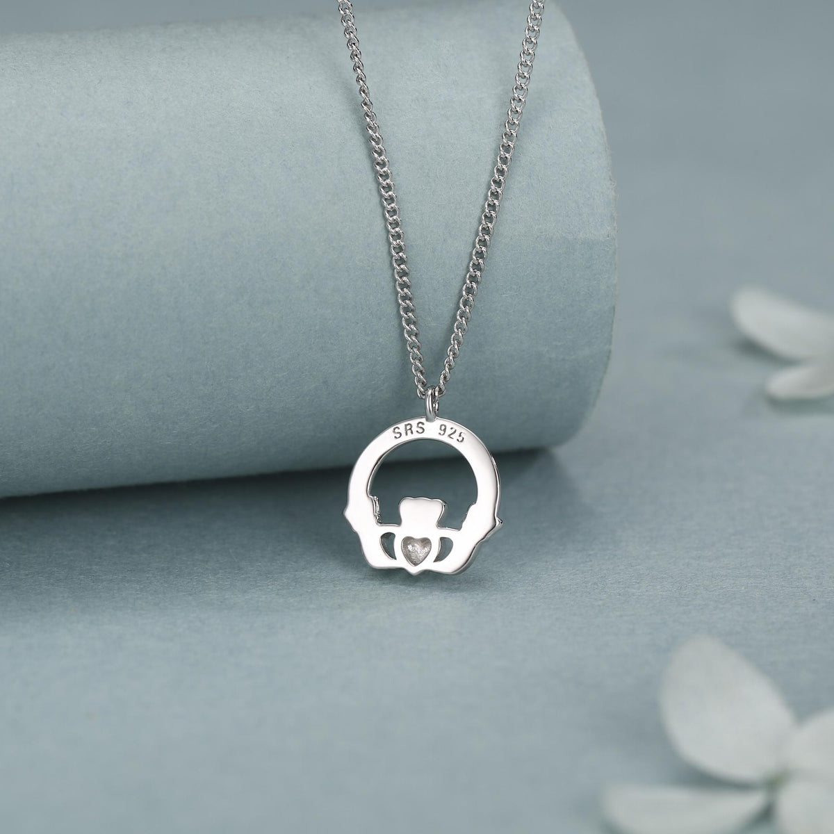 Sterling Silver Claddagh Pendant Necklace