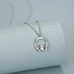 Sterling Silver Claddagh Pendant Necklace