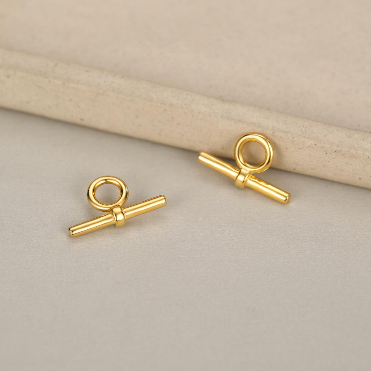 Sterling Silver Horizontal Bar Dangle Hoop Earrings, Detachable Charm Hoop Earrings, Silver or Gold, Interchangeable and detachable