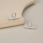 Sterling Silver Bar Earring Charms For Hoop Earrings
