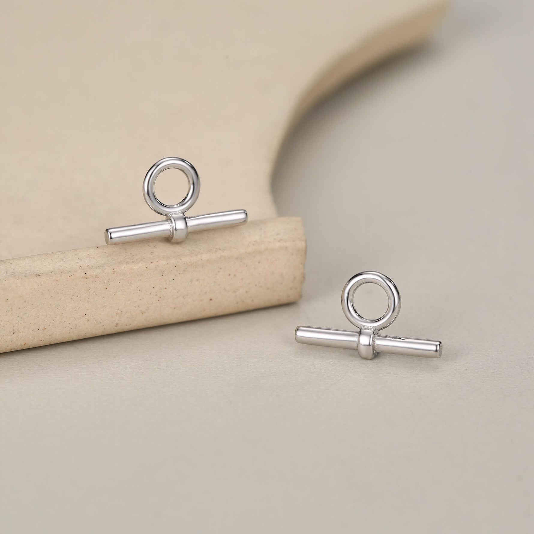Sterling Silver Bar Earring Charms For Hoop Earrings