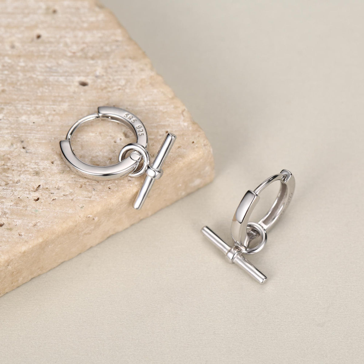 Sterling Silver Bar Earring Charms For Hoop Earrings