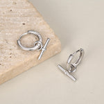 Sterling Silver Bar Earring Charms For Hoop Earrings
