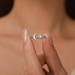 Moonstone Sun & Moon Open Ring