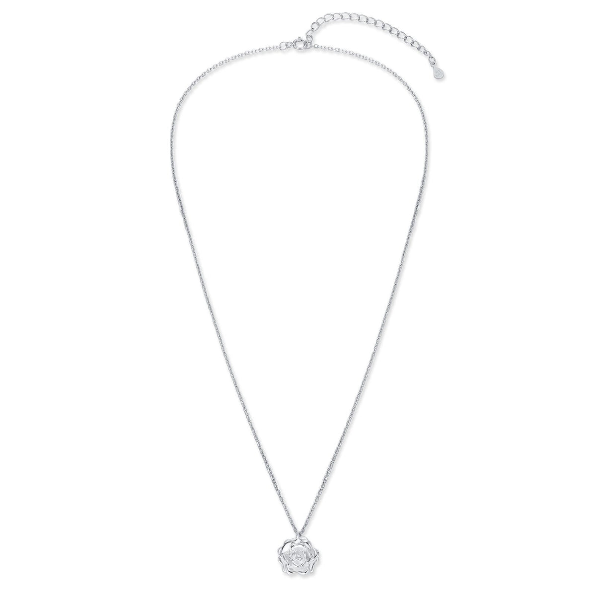 Rose Flower Pendant Necklace