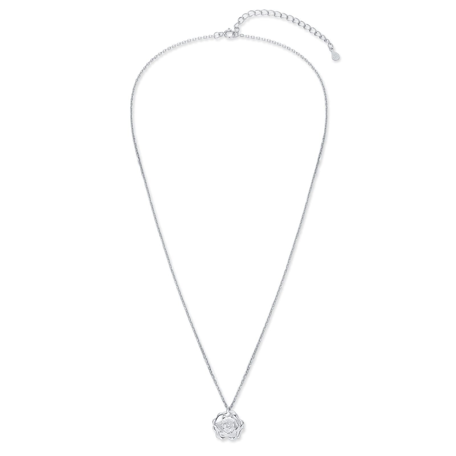Rose Flower Pendant Necklace