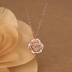 Rose Flower Pendant Necklace