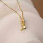 Cowboy Boot Pendant Necklace