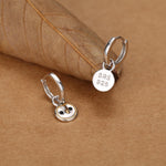 Owl Earring Charms for Hoops in Sterling Silver