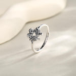 Sterling Silver Hugging Skeleton Ring