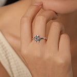 Sterling Silver Hugging Skeleton Ring