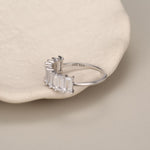 Sterling Silver Baguette CZ Eternity Ring